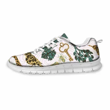 

Noisydesigns Color Blocks printed Female shoes unisex mesh sneakers walking outdoor comfortable footwear erkek ayakkab