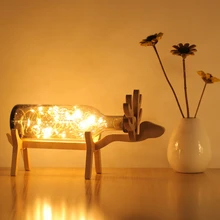 Светодиодная лампа, энергосберегающий Ночной светильник, ручная лампа из Пузырькового стекла, светильник с оленем, скандинавские рождественские подарки, CL MZ102