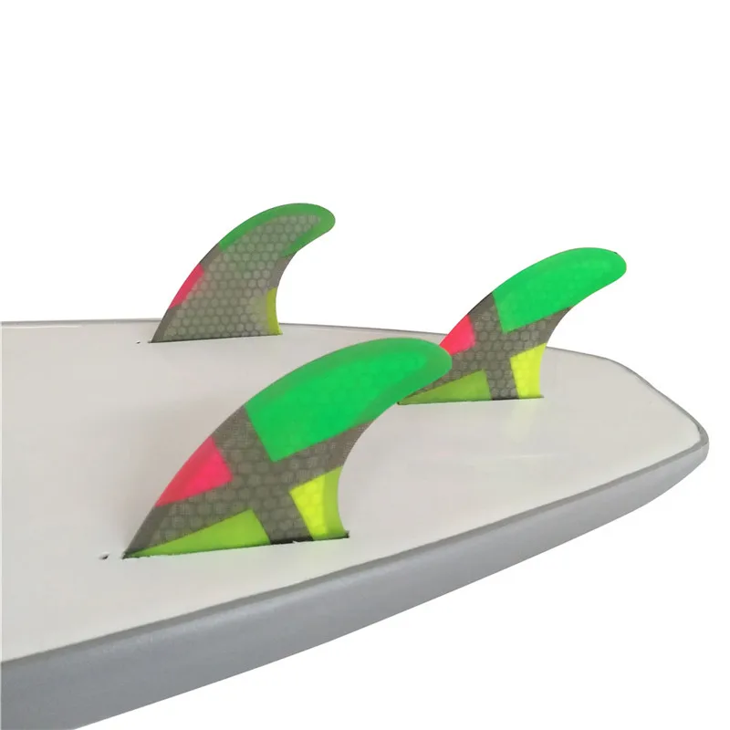 Будущее G5 плавники Honycom Fibre серфинга Quilhas будущее три ребра SUP красочные серфинг Fin Бесплатная доставка весло доски
