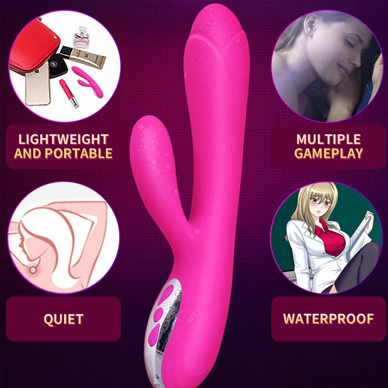 G Spot кролик вибратор USB зарядка Мощный 10 скоростной Стимулятор клитора Секс