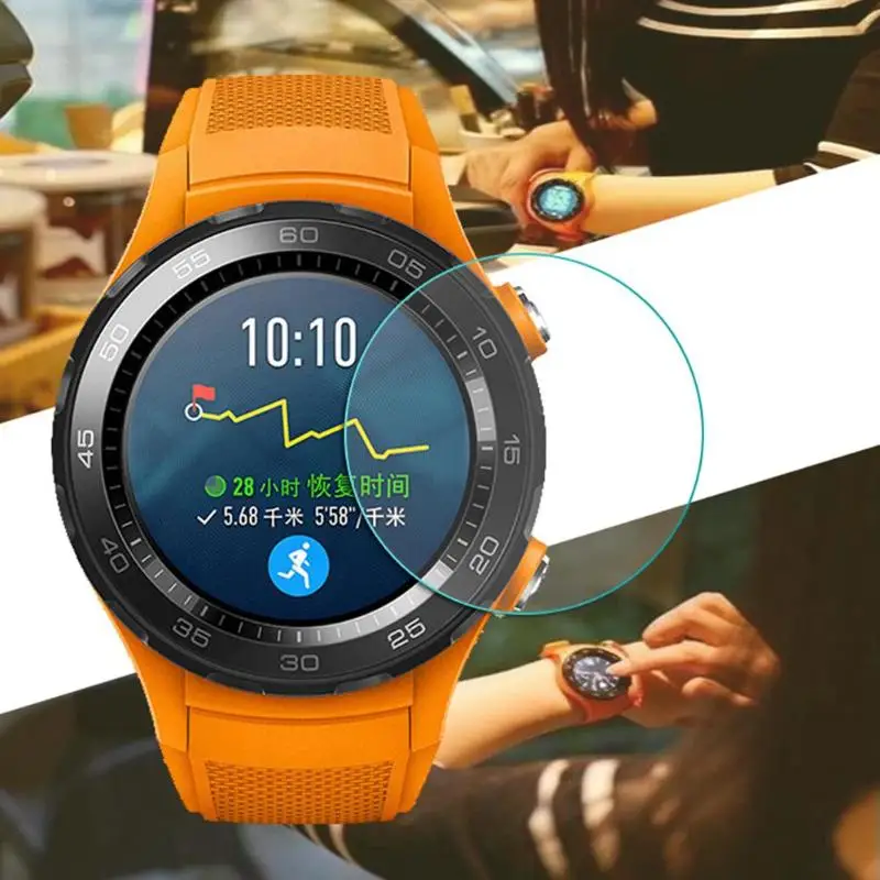 ALLOYSEED 2 шт./лот защитная пленка из закаленного стекла для huawei Watch 2 Смарт-часы защита экрана против царапин прозрачная защита пленка