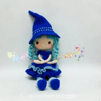 

crochet toys amigurumi rattle fashion doll girl number SQ0012