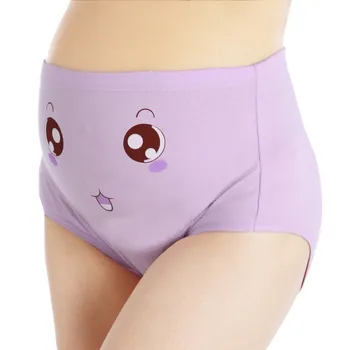 

1 Pcs Cotton Pregnant Panties High Waist Mother Belly Support Underwear Cartoon Postpartum Women Briefs Pregnancy Shorts 2019