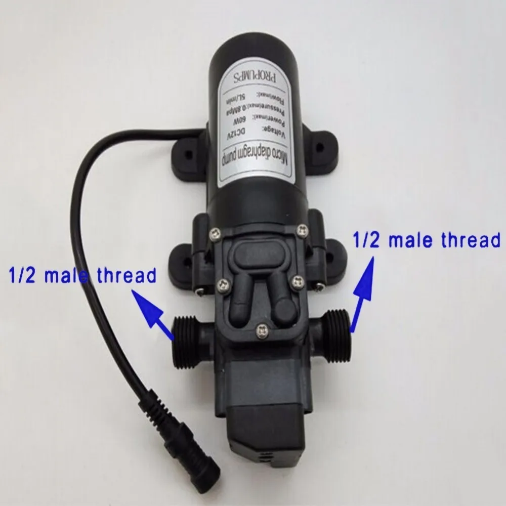 12V на случай запотевания стекол можно использовать насос 160PSI высокое Давление усилитель диафрагмы распылитель водяного насоса 20-40ft с 6-16 шт. на случай запотевания стекол можно использовать насадки