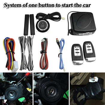 

9Pcs Car SUV Keyless Entry Engine Start Alarm System Push Button Remote Starter Stop Auto Immobilizer Systems 2017