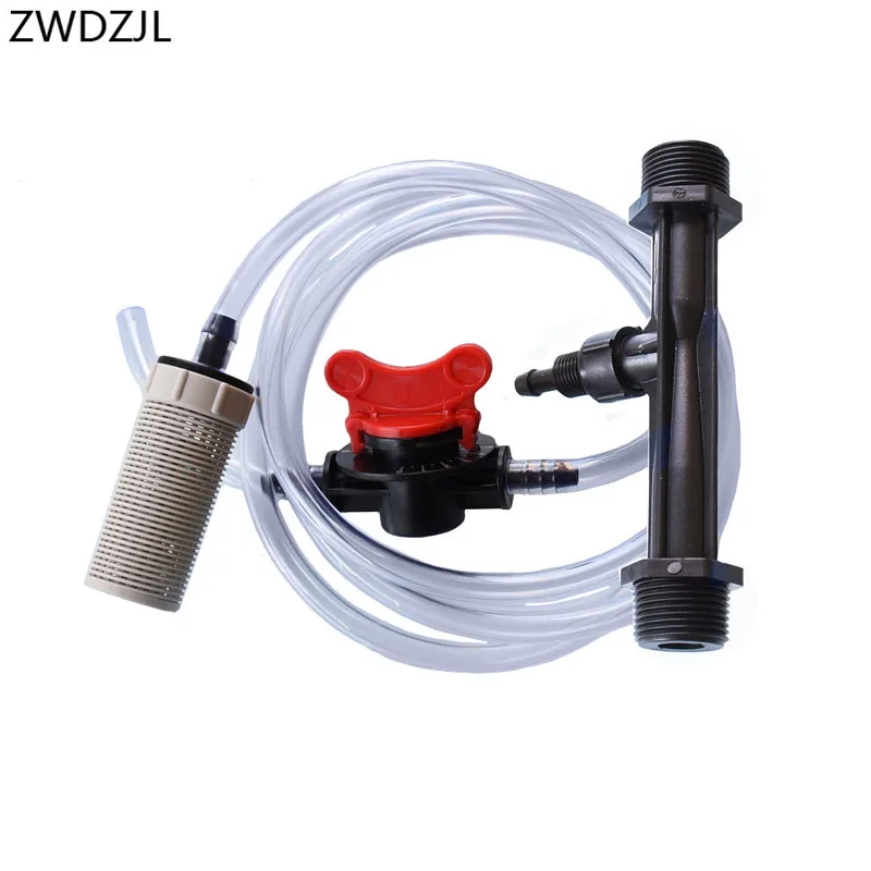 

1/2 3/4 inch Venturi fertilizer injector irrigation venturi system Automatic Fertilizer Kit Filter built-in weight ball 2 set