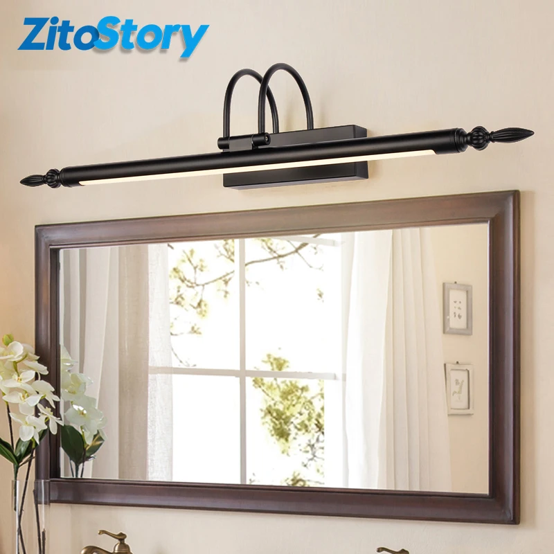 

Modern Led Black Wall Lamp Bronze/Silvery Bedroom Vanity Wall Light Fixtures Living Room Wall Sconce Lights bathroom light home