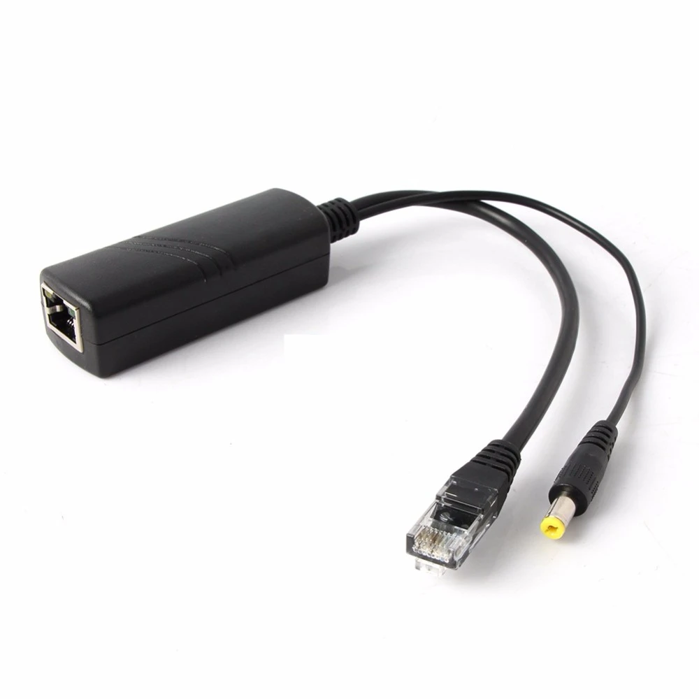 4P/Lot IEEE802.3af 48V Input 12V Output Power Over Ethernet 10/100mbps POE Splitter for IP CCTV Camera Accessories