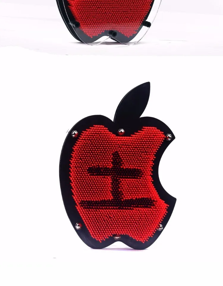 Funny 3D Clone Pixel Art Blocks Toy Colorful Pin Art Toy Apple Shape Clone Face Palm Model Pinart Kids Family Funny Game Creative Gifts 17 12