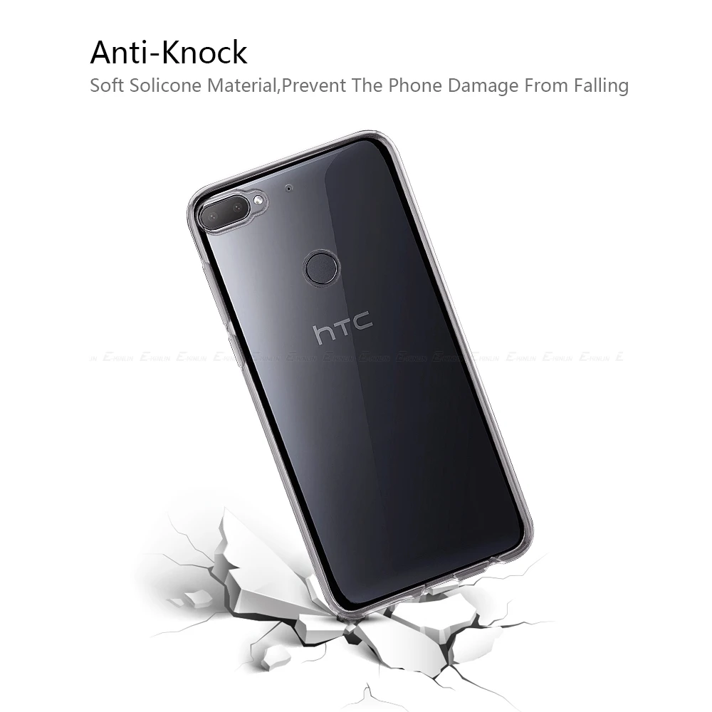 Ультратонкий Прозрачный мягкий защитный чехол из ТПУ для HTC Desire 20 Pro 19s 19 12 12s Plus 10 Evo