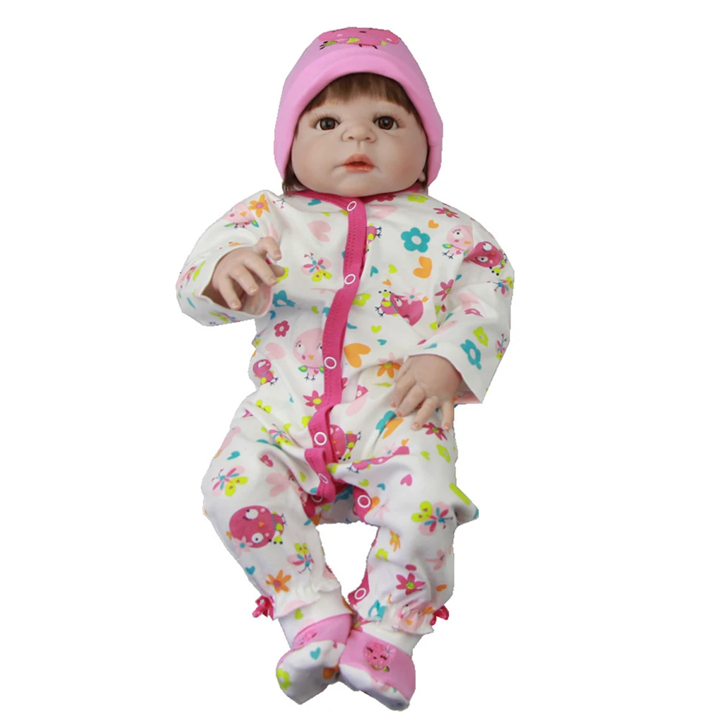 2 Sets Lovely Reborn Doll Outfits - Princess Dress Rompers Headband Sock Clothes for Newborn Baby Girl Doll Complete Look