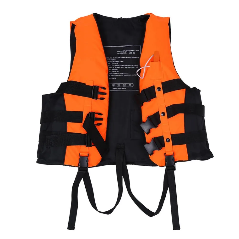 

DE AU US Life Vest Polyester Adult Life Jacket Swimwear Swimming Jacket Boating Ski Fishing Vest Survival Suit With Whistle