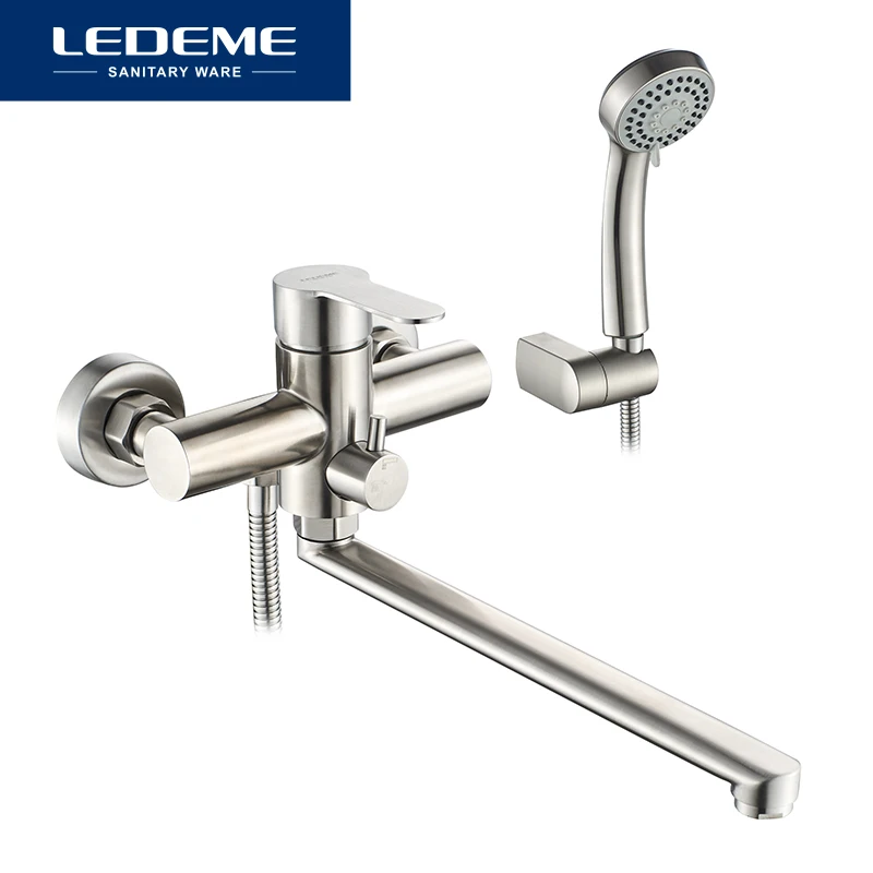 LEDEME Bath Shower Faucets Set Bathtub Faucet
