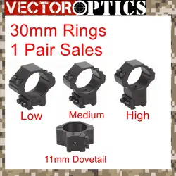 Векторная оптика 30 мм низкий/средний/высокий ласточкин хвост 11 мм Rail Riflescope кольцо с возможностью монтирования