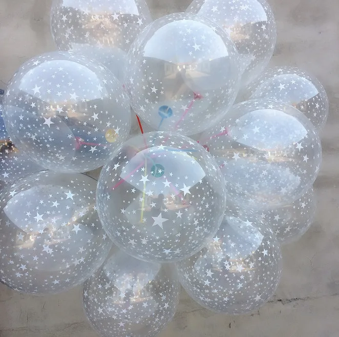 Розовые белые синие воздушные шары 2,8 г прозрачные звезды воздушный шар латекс гелиевый воздух шар День рождения принадлежности для украшения свадебной вечеринки прозрачный шар
