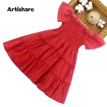 Платье для девочек однотонное детское праздничное платье в повседневном стиле детские костюмы для девочек-подростков 6, 8, 10, 12, 14 лет