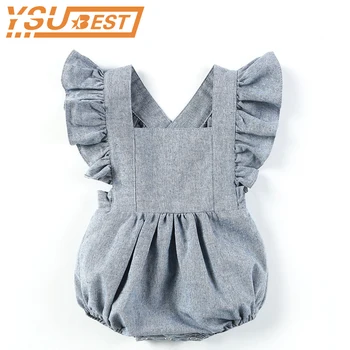 

New 2019 Baby Boys Girls Rompers Brand Cute Overalls Newborn Baby Boys Clothes Infant Baby Girl Boy Sleeveless Romper Jumpsuit