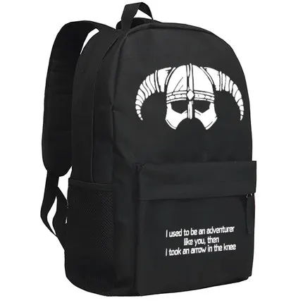 Горячая Распродажа, рюкзак The Elder Scrolls V Skyrim NagaiKei IBM, мужской рюкзак, сумка TES Bookbag для мальчиков, школьная сумка - Цвет: 2