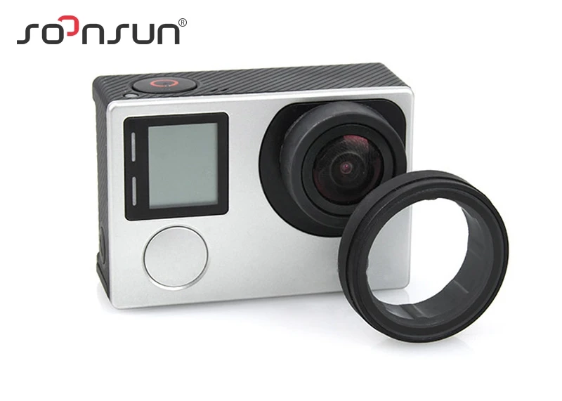 

SOONSUN UV Lens Cover Optical Glass Lens Cover for GoPro Hero 4/3+/3 Edition Camera Protective Accessories For Go Pro Accessory