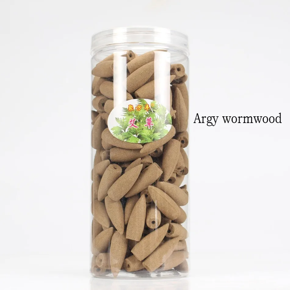 Wierook Ватервал 15 видов ароматические благовония конусов обратного потока 168 шт. ароматическая горелка коробка для большой емкости курильница водопад - Цвет: Argy wormwood