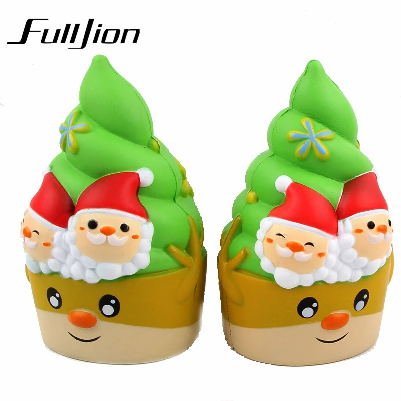 Fulljion мягкими Рождество Мороженое Новинка кляп игрушечные лошадки шутливые забавные гаджеты Squishi Kawaii Squshy для детей Squeeze
