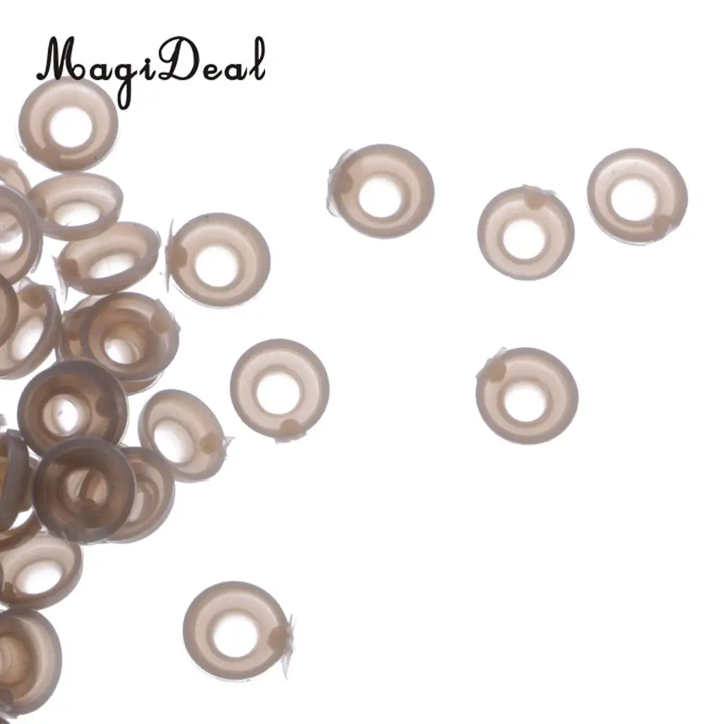 MagiDeal 100Pcs/Pack 9mm Plastic Safety Eyes Nose Washer BACKS for 6-10mm Bear Doll Animal Eye Crafts Children Child DIY Toy