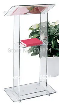 Simple beautiful modern design acrylic digital Lectern Podium size Pulpit Speakers Stand.acrylic lecter table | Мебель