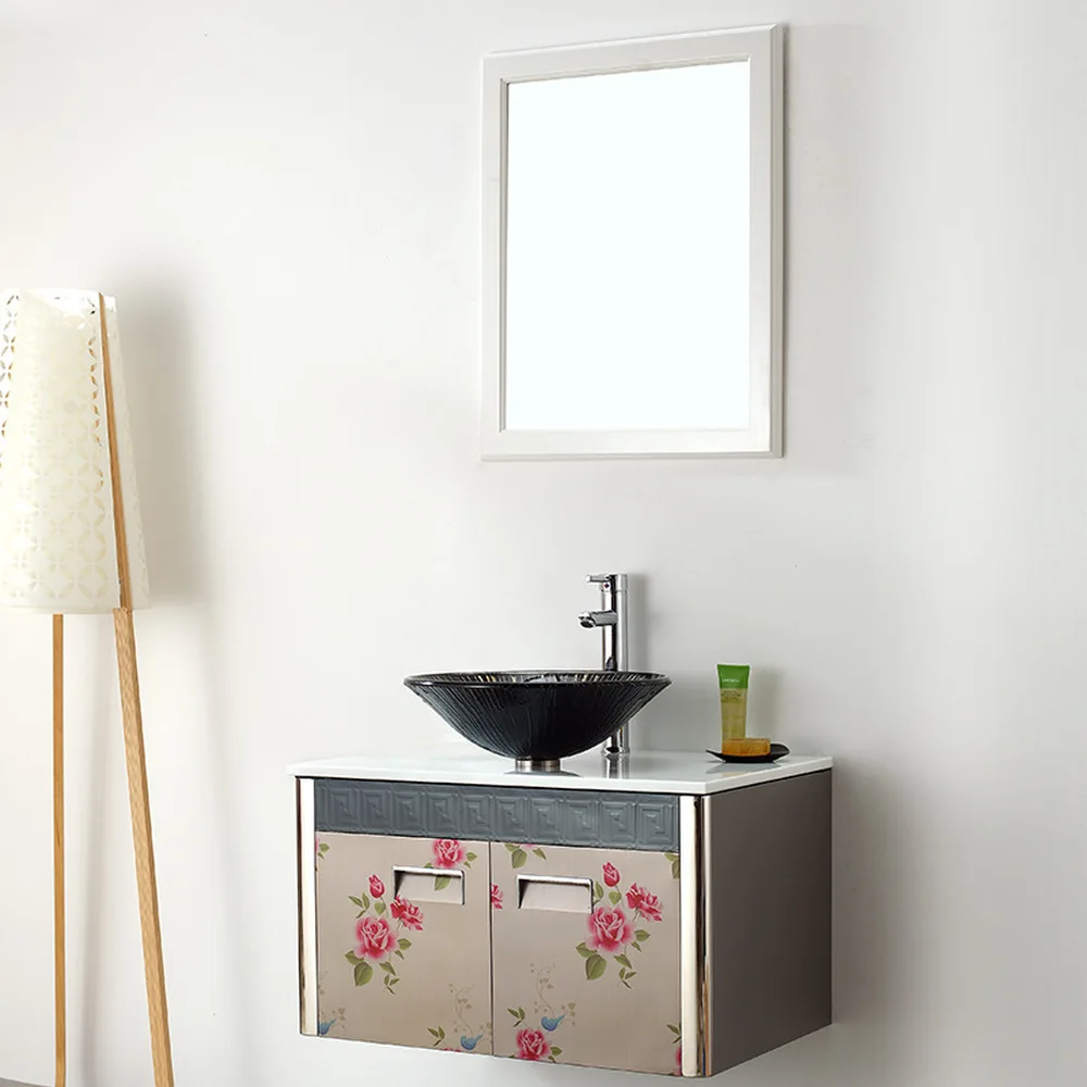 الزجاج غسل حوض الفن حوض الحمام فندق الهندسة فوق حوض مكافحة حوض الغرور LO628917