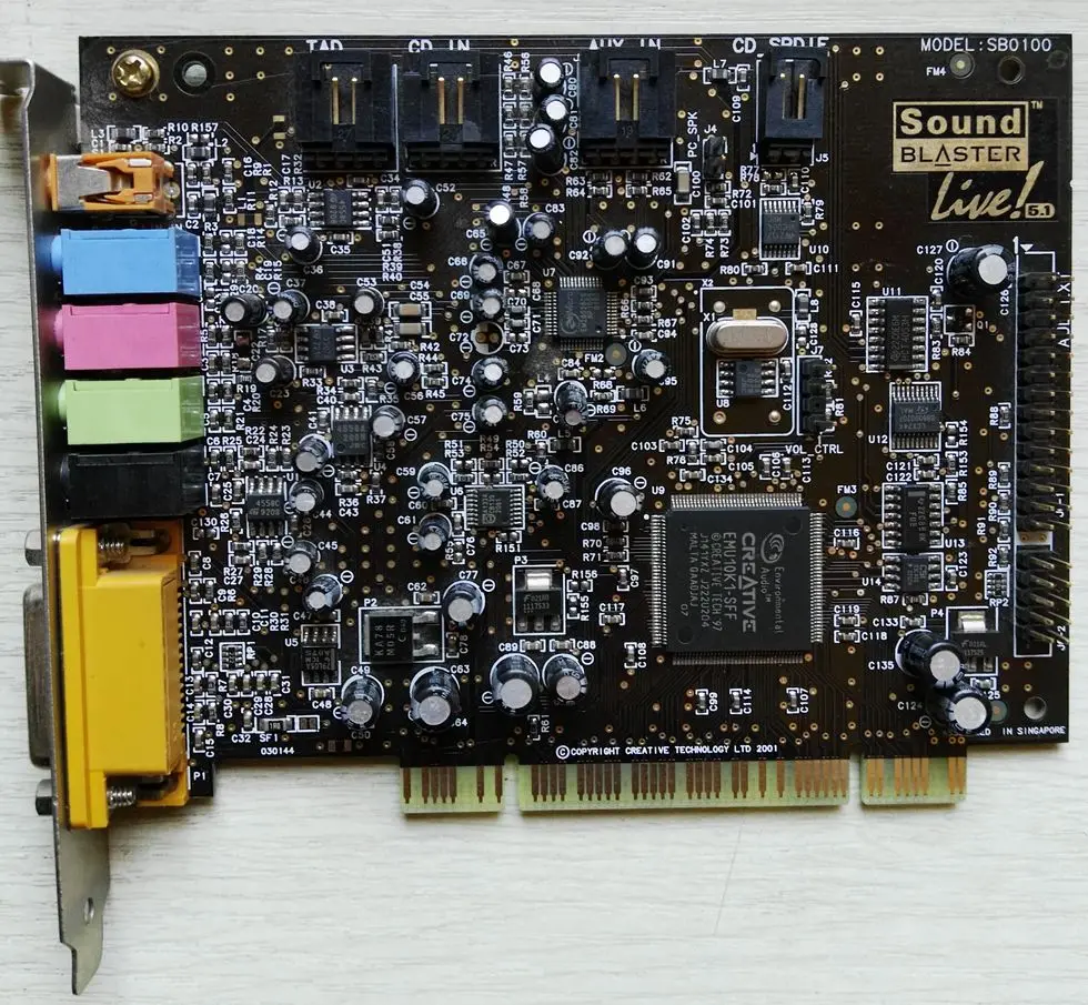 

Original Sound Blaster Live! 5.1 SB0100 PCI Sound Card For CREATIVE- Tested working well!