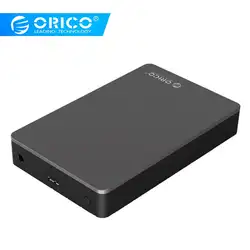 ORICO usb 3,0 на sata адаптер питания для 3,5 дюймов USB 3,0 hdd жесткий диск коробка Поддержка 8 ТБ 3,5 Внешний жесткий диск чехол