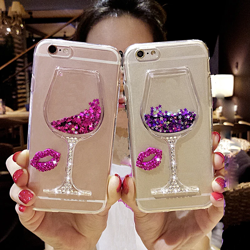 

Bling Glitter Quickand Glass Cup Liquid Case Cover For Samsung Galaxy Note9 Note8 Note5 Note4 Note3 Note2 DIY Soft Phone Case