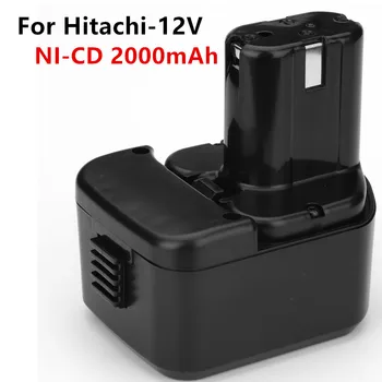 

12V 2000mAh Ni-CD Power Tools Replacement battery for Hitachi EB1214S 12V EB1220BL EB1212S WR12DMR CD4D DH15DV C5D DS 12DVF3