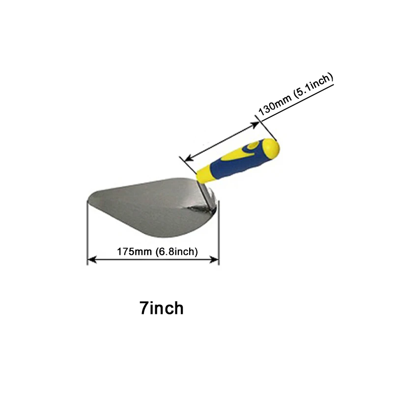7 дюймов запас Мастерок с комфортом Пластик ручка для ручные инструменты DIY шпатель для кирпичной кладки