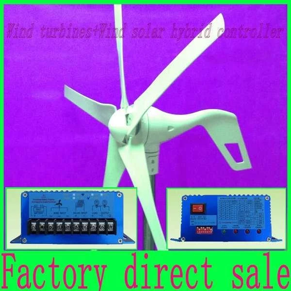 wind generator 600W max 5 blade 12V/24V power turbine+1000W Wind solar hybrid Controller with RoHS CE Certification | Обустройство