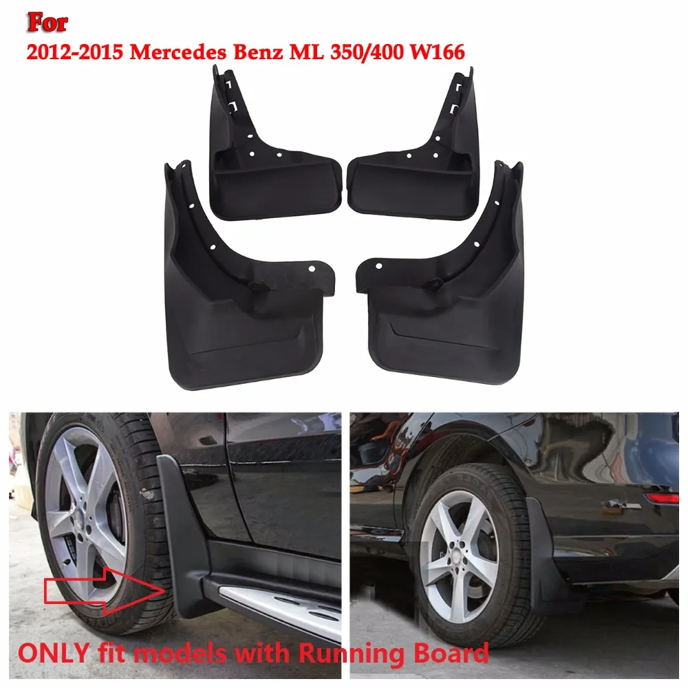 4pcs Mud Flaps For Mercedes Benz W166 Ml350 400 2012 2015 Running Boards Mudflaps Splash Guards Front Rear Mud Flap Mudguards Mudguards Aliexpress