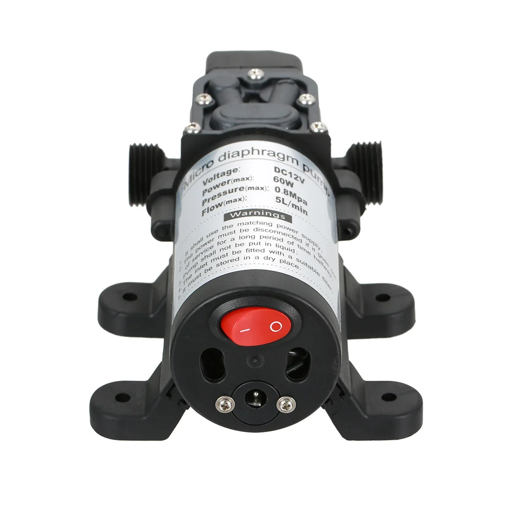 

12V 60W Micro Electric Diaphragm Water Pump With Switch for Car Washing Garden Irrigation -- JDH99
