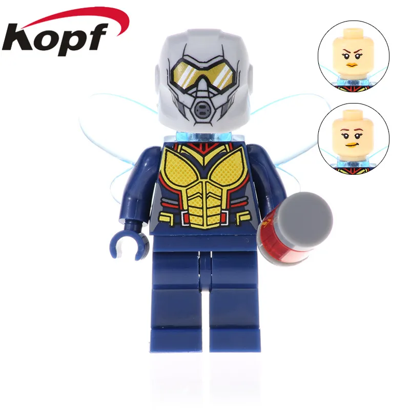 

XH 905 Single Sale Super Heroes Figures Wasp Erik Selving Captain Zuri Baron Zemo Bricks Building Block Toy Children Gift