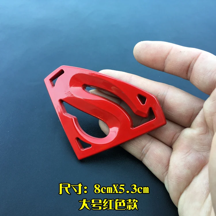 1 шт., 3D металлическая эмблема Супермена, летучей мыши, автомобильный значок, аксессуары для мотоциклов, забавные наклейки для автомобиля, универсальный автомобильный Стайлинг