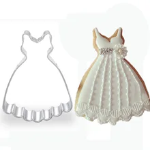 10 шт. платье принцессы металлические печенья резак свадебные сувениры и подарки формы для выпечки moldes para Печенье Кондитерские изделия украшения для кексов