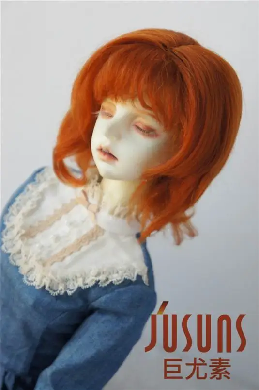 JD248 1/3 SD небольшое леди вьющиеся BJD мохер кукла парик кукла wigd 8-9 дюймов