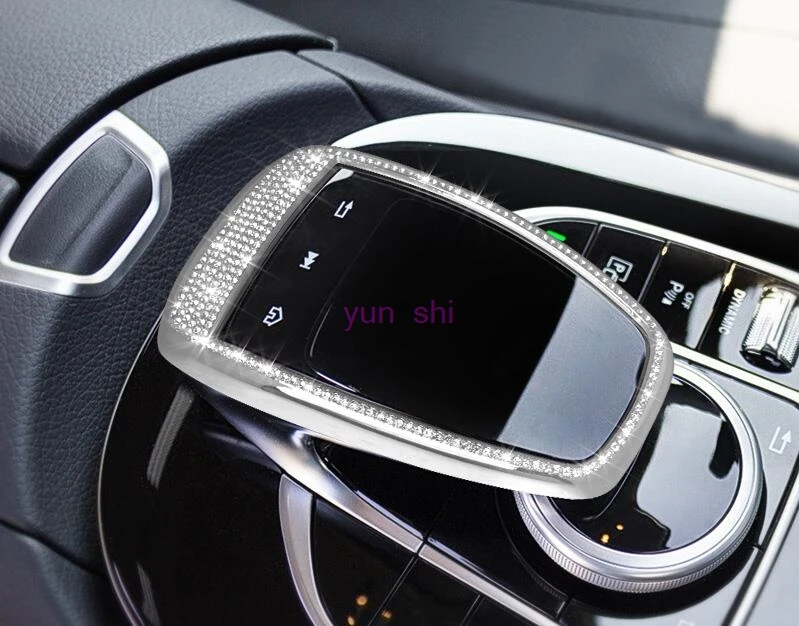 Car Control the mouse Touchpad Frame Decoration Cover sticker Car-styling For Mercedes Benz GLC C E Class W205 W213 C200 E200 et