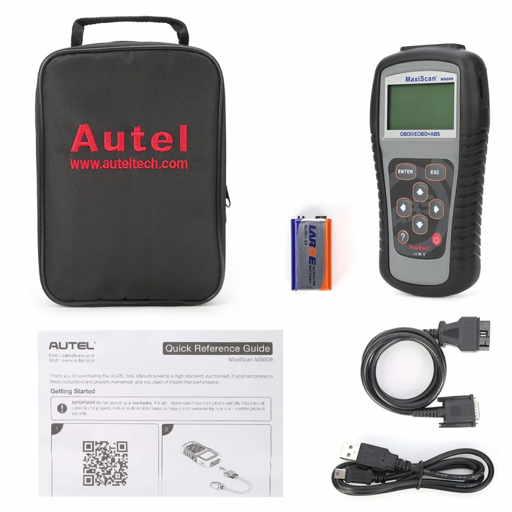 Autel Maxiscan MS609 OBD2 сканер считыватель кодов с полным OBD2 функциями ABS Диагностика DTC определения Расширенный MS509 и AL519