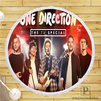 

Custom DIY Customized Microfiber Fabric one direction (1)@ Round Beach Blanket Towel Printed on Demand 150cm #19-01-28-3-35