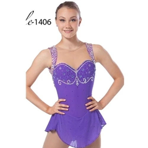 2016 Competition Figure Ice Skating Dresses For Women With Spandex
