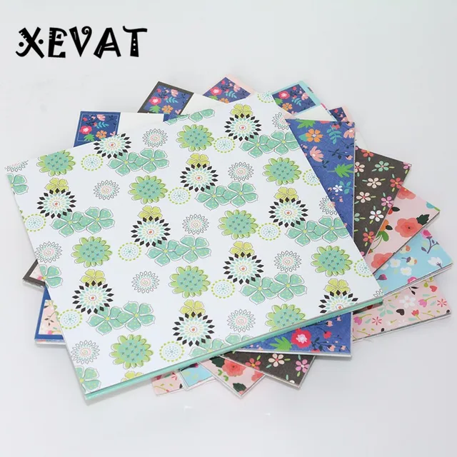 Buy 2017 new Floral Origami Paper DIY Printing Paper Kindergarten Paper Cut