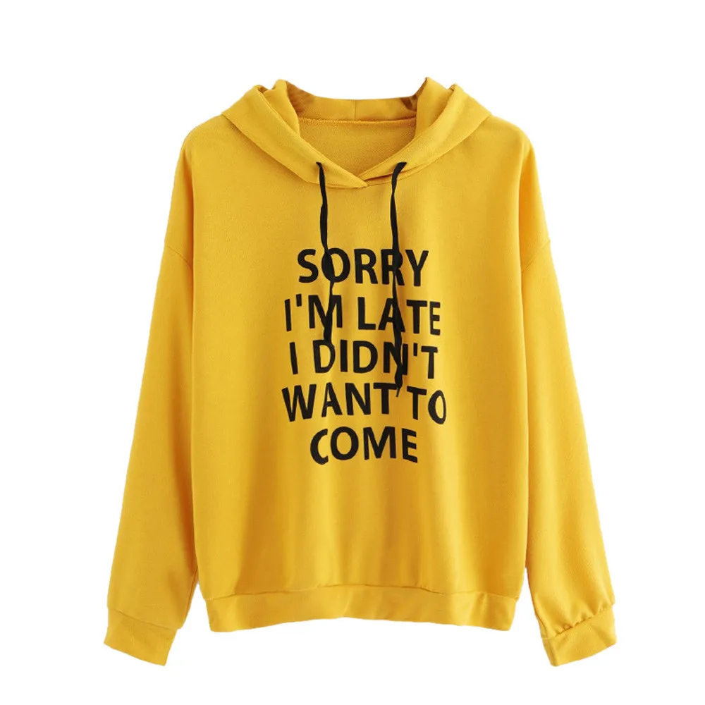 

Autumn Women Sweatshirts Hoodie Letter Print Harajuku Hoodie Streetwear Warm Casual Winter Sweatshirt Pullover Clothes Tops