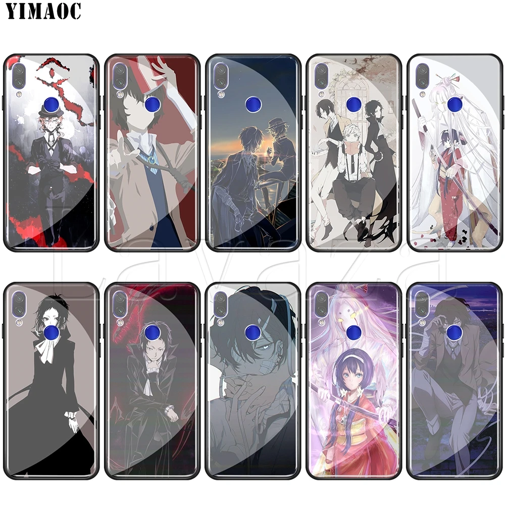 

Lavaza Bungo Stray Dogs Tempered glass TPU Case for Redmi Note 4X 5 6 6A 7 Pocophone F1