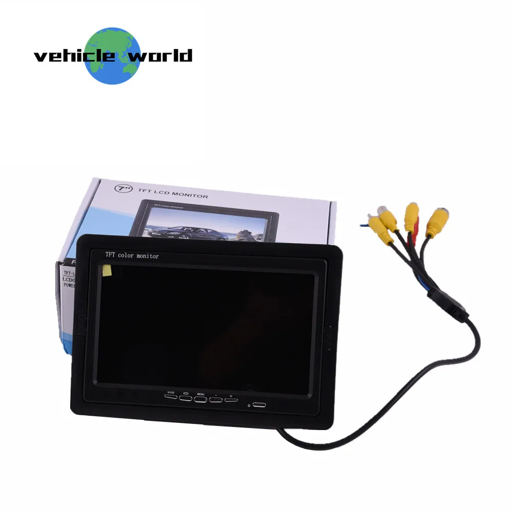 

Video Surveillance High Definition 7 inch TFT LCD CCTV Monitor for Mobile DVR Display with 4AV