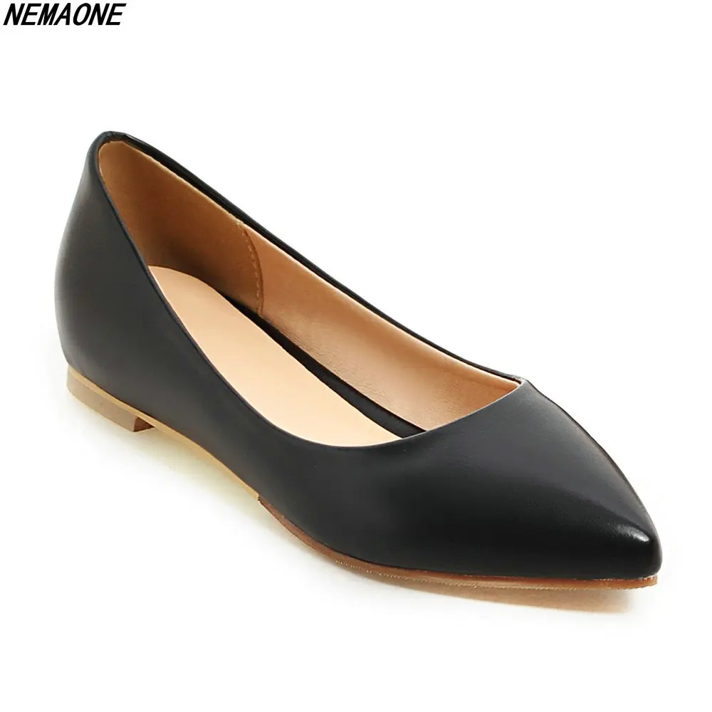 

NEMAONE 2018 New Female Fashion Pointed Toe Spring And Autumn Increased Internal Sexy Office Party Pumps Woman Style Shoes