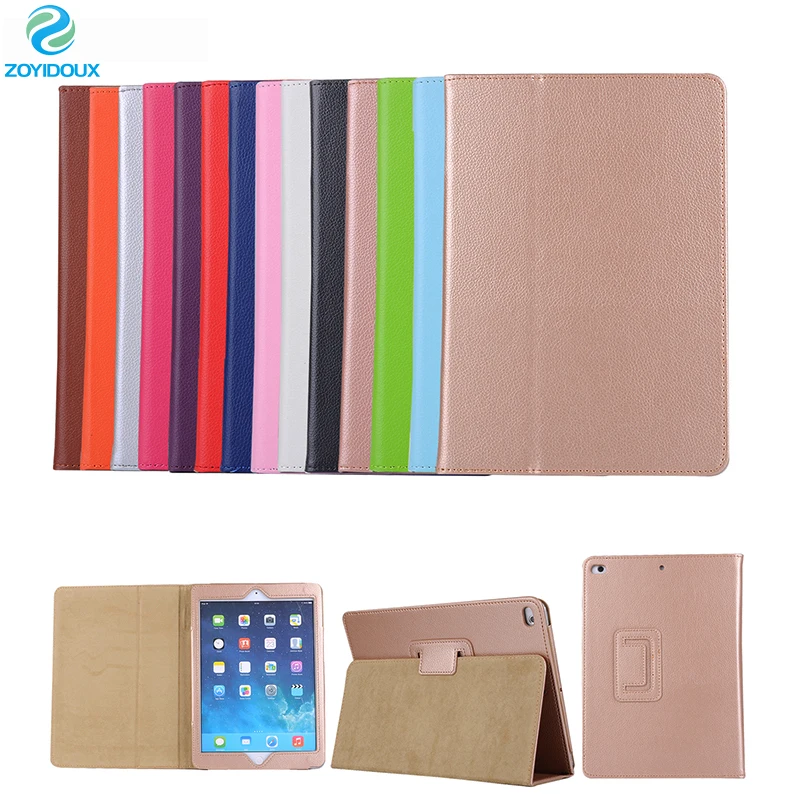 Оптовая продажа чехол для Apple iPad 9 7 2017 модель A1822 A1823 планшета личи зерна откидная